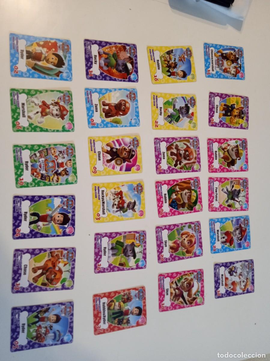 Colecionismo Cromos antigos: C-ESS CROMO SIN PEGAR LOTE DE 24 CROMOS O CARTAS DE PAW PATROL LOS DE FOTO
