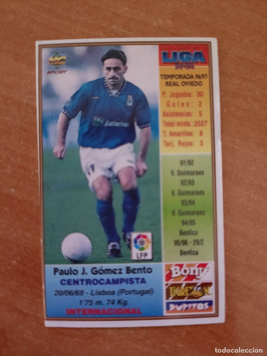 Coleccionismo cromos antiguos: paulo bento liga 97 98 - Foto 2