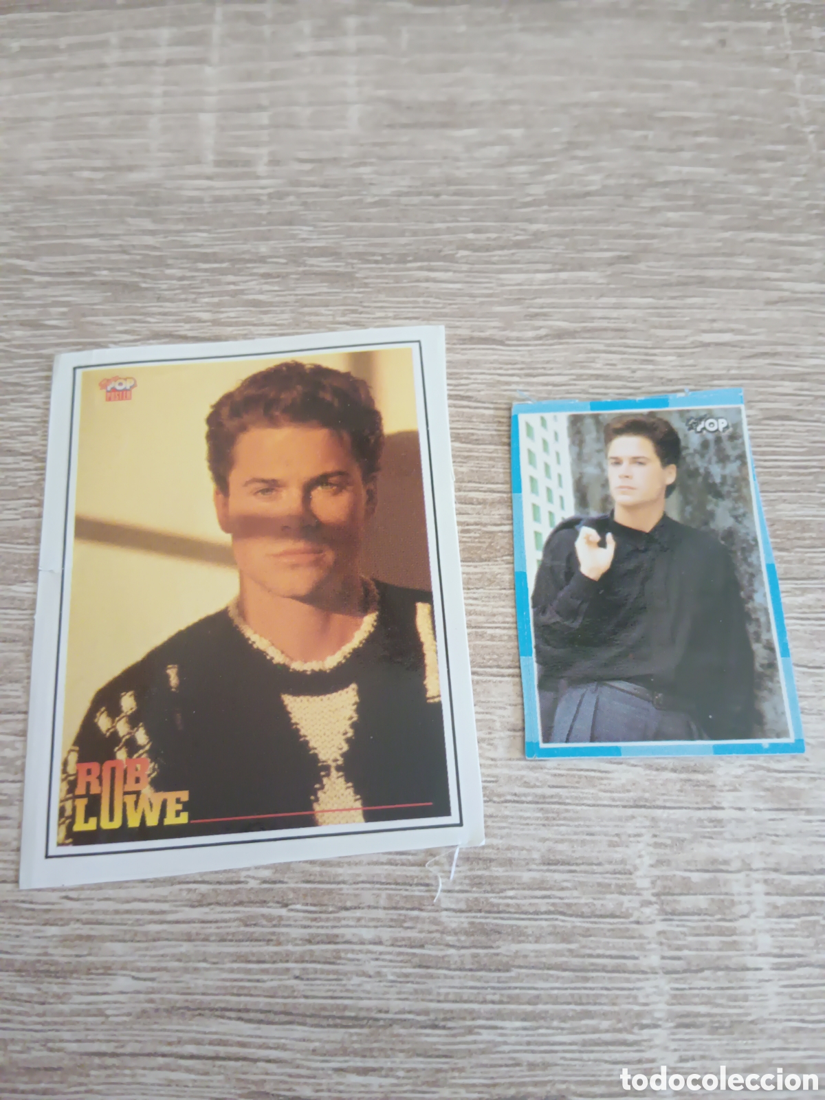 Coleccionismo cromos antiguos: Super pop 2 cromos de Rob Lowe - Foto 1