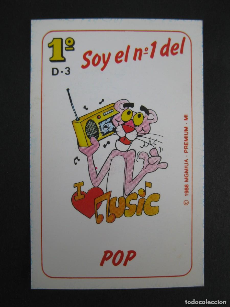 Coleccionismo cromos antiguos: LA PANTERA ROSA - CROMO D-3 - SOY EL N&ordm; 1 DEL POP - ASTON DE EDICIONES. - Foto 1