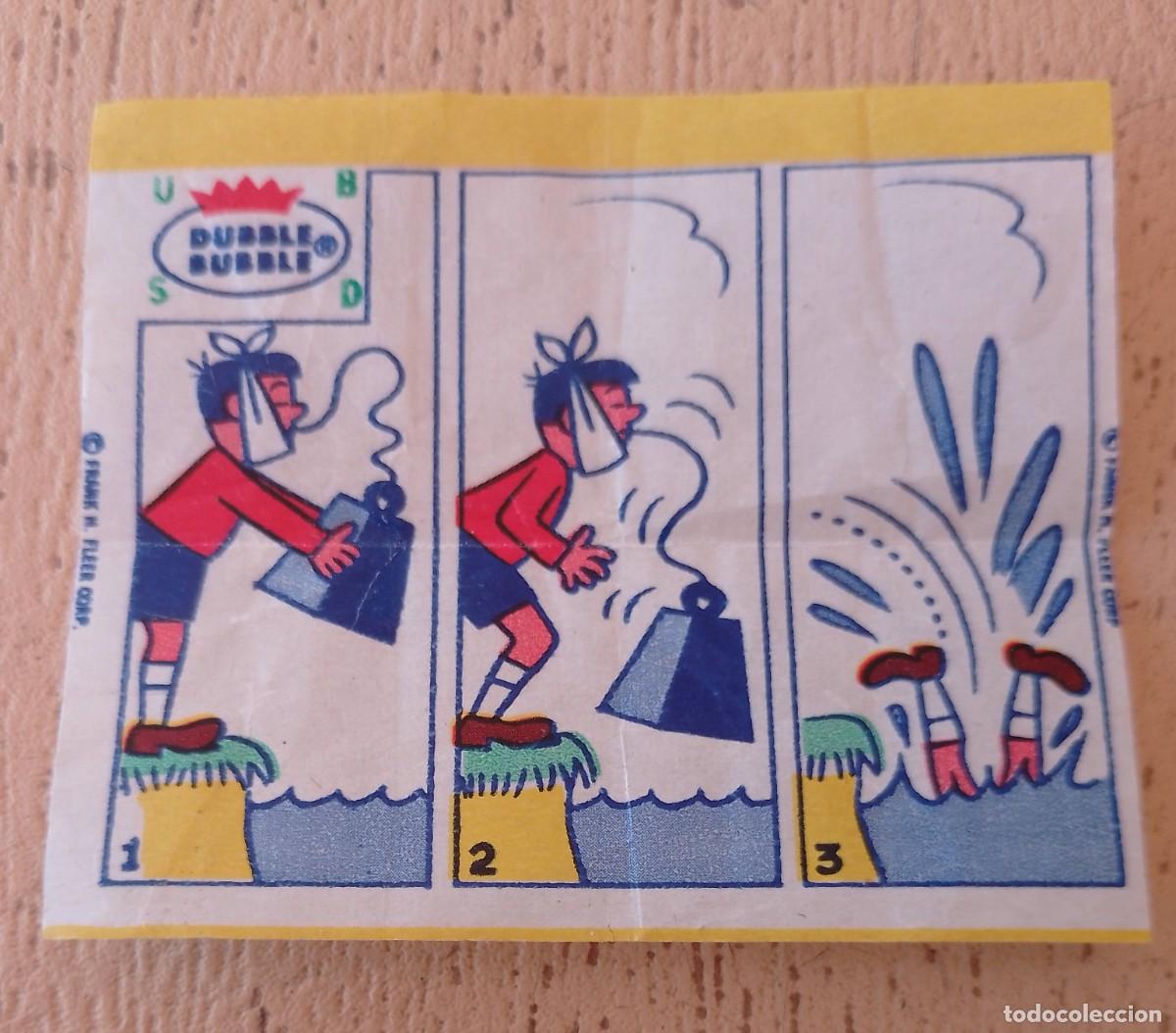 Coleccionismo cromos antiguos: Envoltorio Cromo Chicle Dubble Bubble - Foto 1