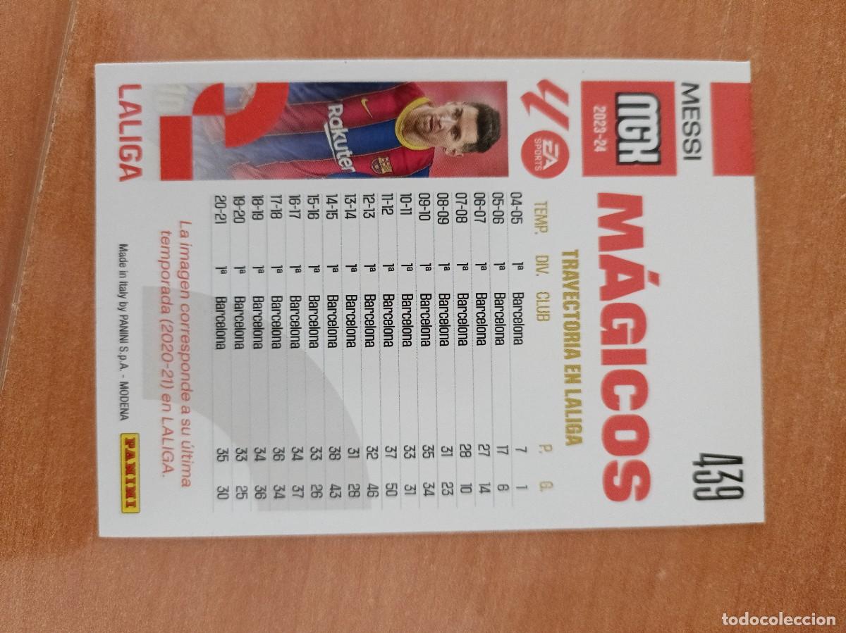 Coleccionismo cromos antiguos: messi 23 24, barcelona - Foto 2