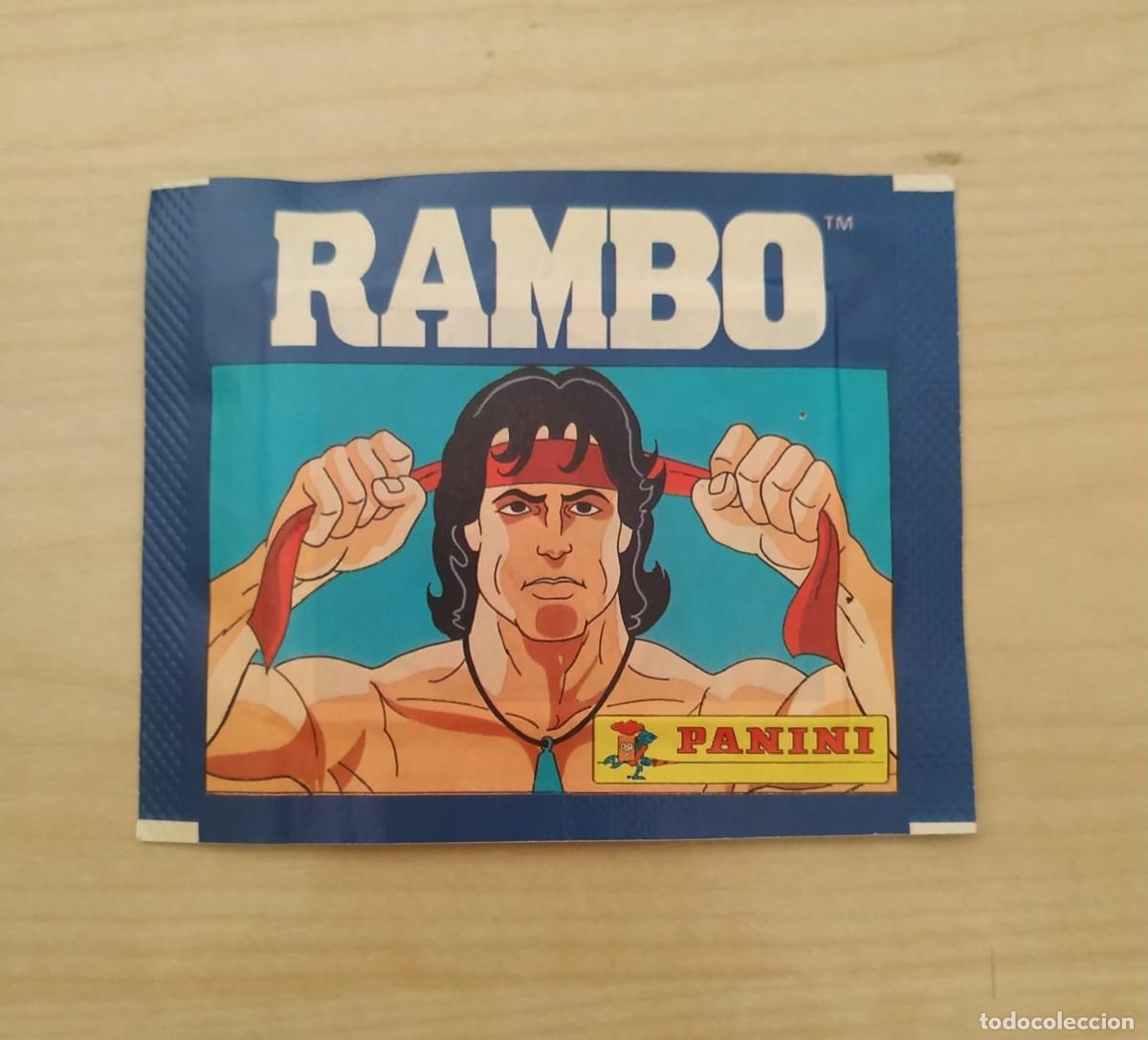 Coleccionismo cromos antiguos: PANINI RAMBO 1986 SOBRE SIN ABRIR - DIFICIL - Foto 1
