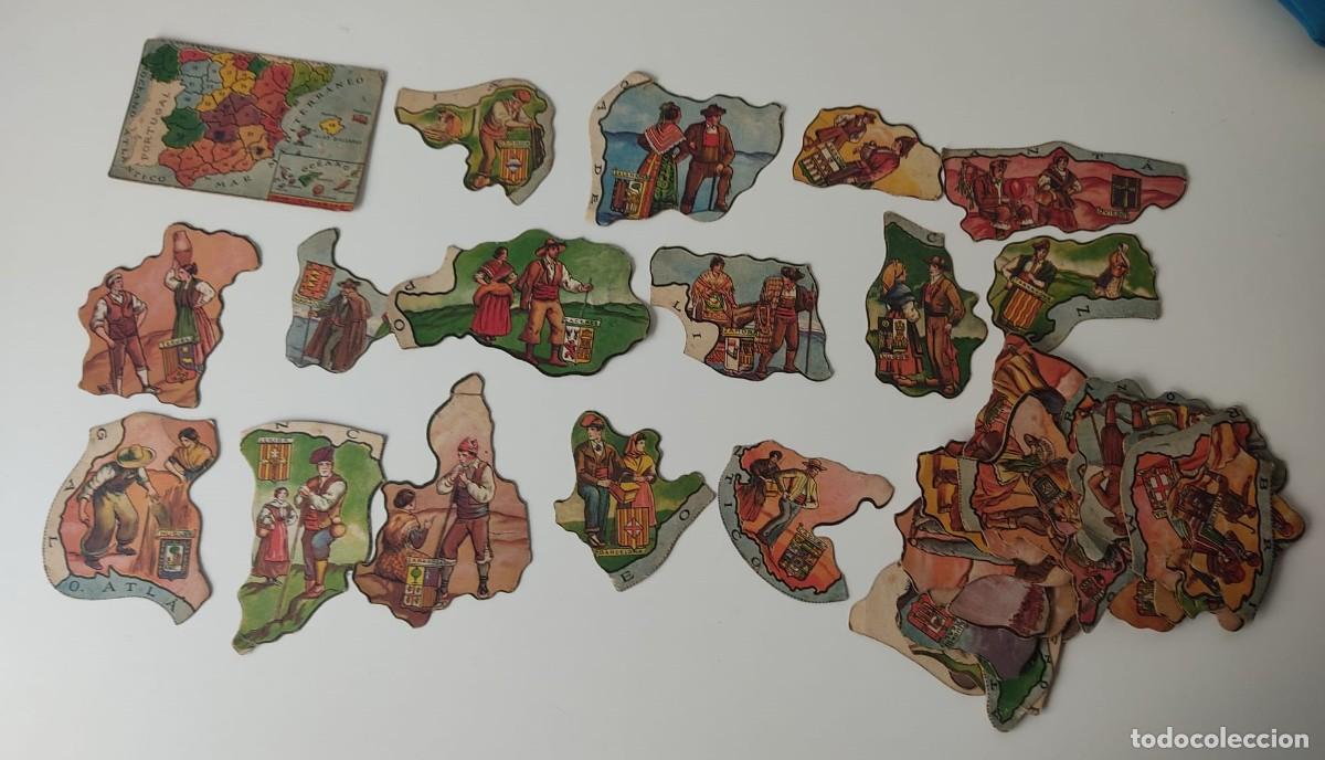 Coleccionismo cromos antiguos: Cromos Mapa de Espa&ntilde;a. Puzle. Choc. J. Boix - Foto 1