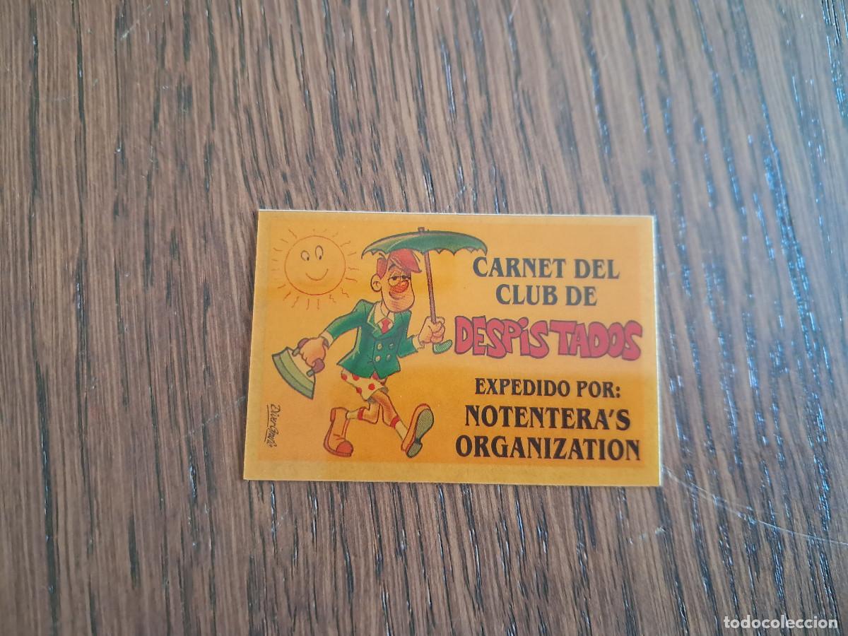 Coleccionismo Cromos antiguos: cromo adhesivo de bollycao, bolly-carnet, carnet del club de despistados. sin pegar.