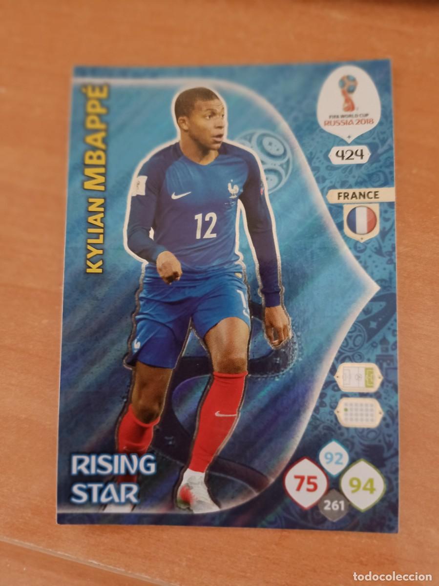 Coleccionismo cromos antiguos: mbappe rusia 2018 rising star - Foto 1