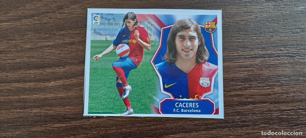 Coleccionismo cromos antiguos: CACERES BARCELONA ESTE 08 09 2008 2009 RECUPERADO