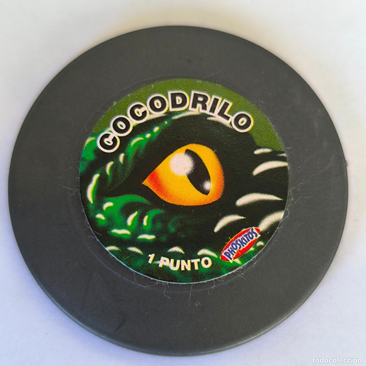 Coleccionismo Cromos antiguos: TAZO PHOSKITOS -- BICHAZOS -- N&ordm; COCODRILO 1 PUNTO
