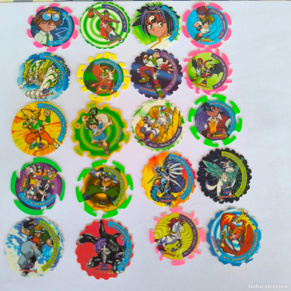 Coleccionismo cromos antiguos: Lote de 20 spinners tazo - Foto 1
