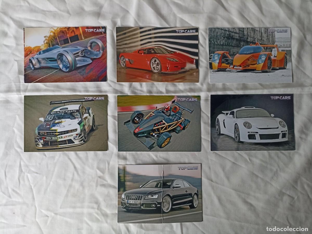 Collectionnisme Cartes &agrave; collectionner anciennes: 7 tarjetas top cars distintas
