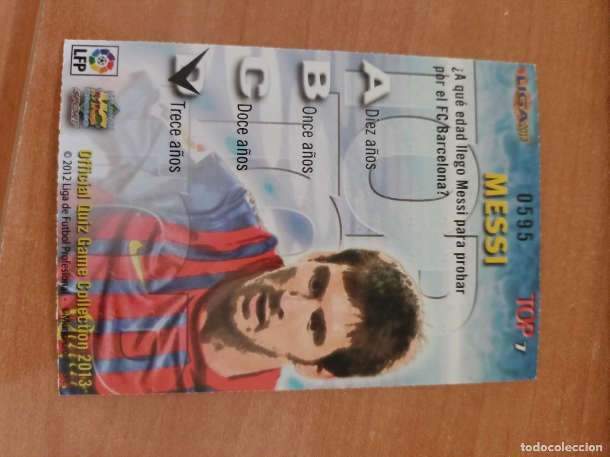 Coleccionismo cromos antiguos: messi top 2013 mundicromo - Foto 2