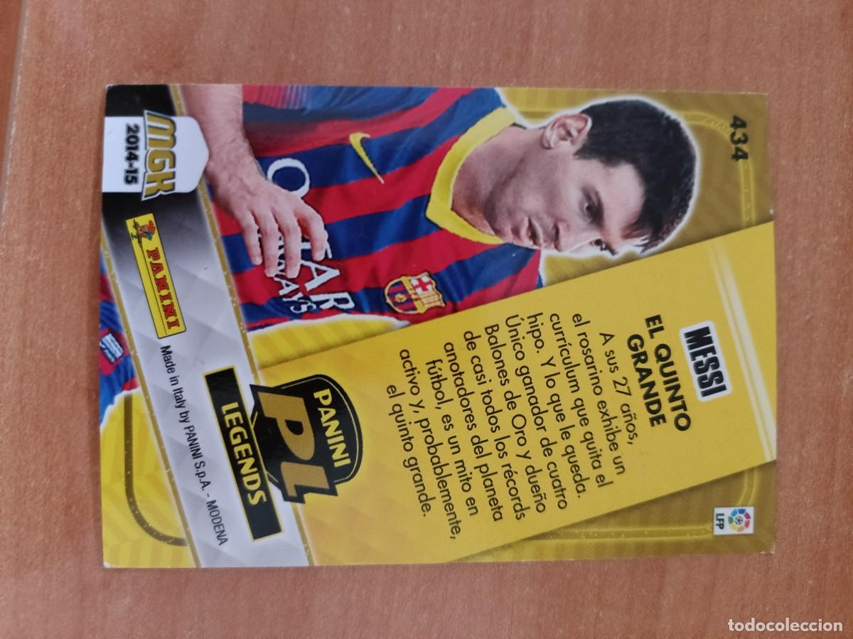 Coleccionismo cromos antiguos: messi megacracks 14 15 - Foto 2