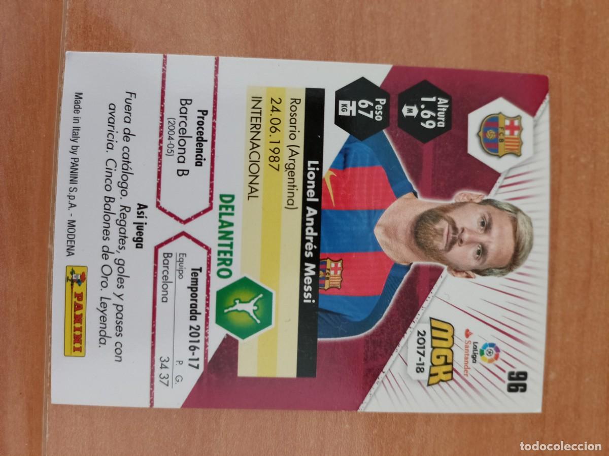 Coleccionismo cromos antiguos: messi megacracks 17 18 - Foto 2