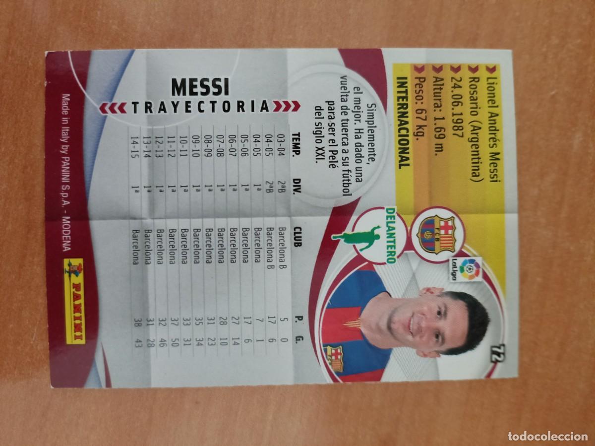 Coleccionismo cromos antiguos: messi megacracks 15 16 - Foto 2
