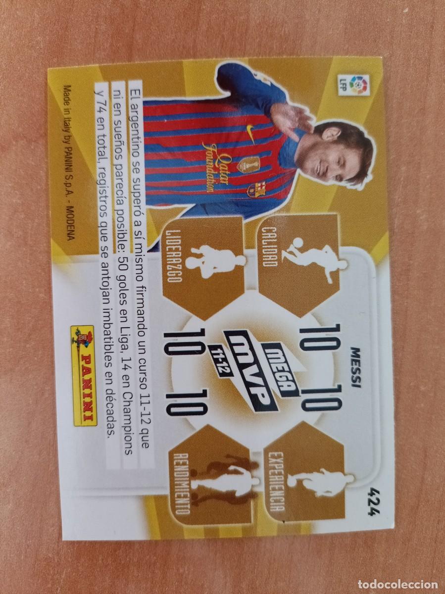 Coleccionismo cromos antiguos: messi mega mvp 11 12 - Foto 2