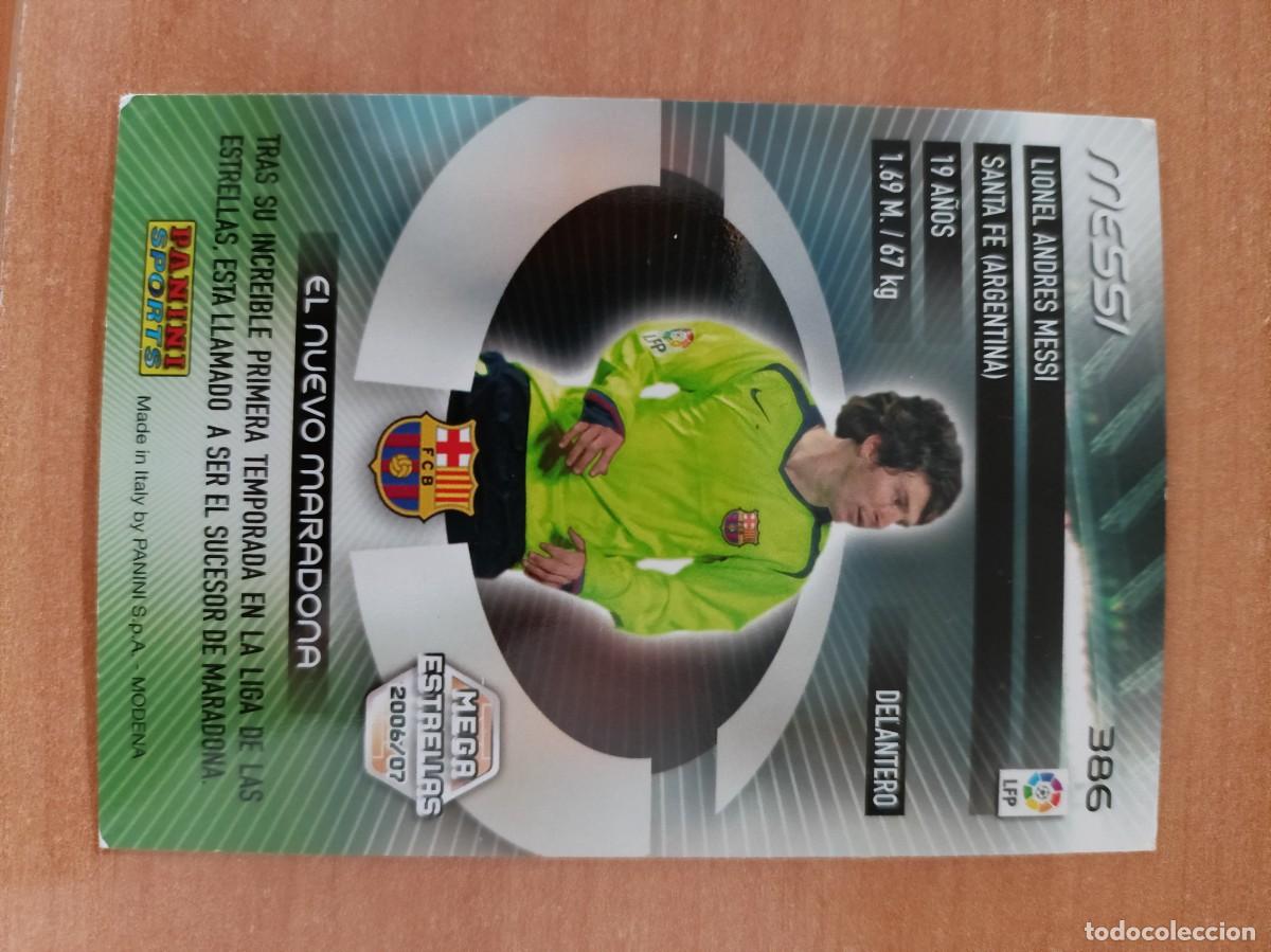 Coleccionismo cromos antiguos: messi mega estrellas 06 07 - Foto 2