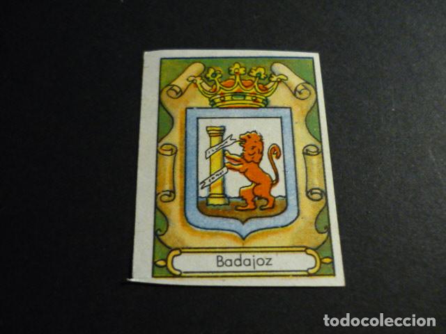 Collectionnisme Cartes &agrave; collectionner anciennes: BADAJOZ ANTIGUO CROMO CON ESCUDO DE LA PROVINCIA A&Ntilde;OS 30-40