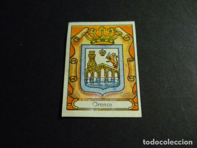Collectionnisme Cartes &agrave; collectionner anciennes: ORENSE ANTIGUO CROMO CON ESCUDO DE LA PROVINCIA A&Ntilde;OS 30-40