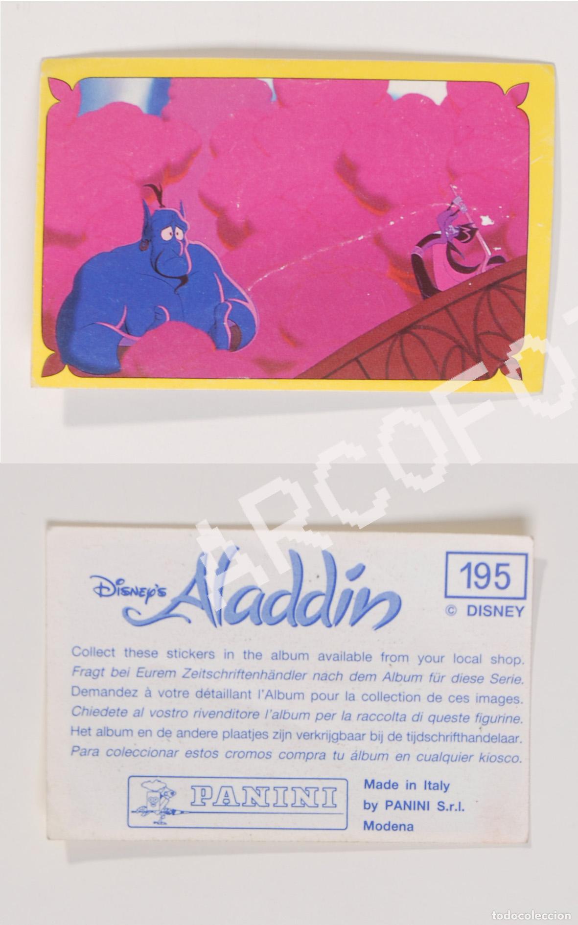 Coleccionismo Cromos antiguos: Cromo de la Colecci&oacute;n DISNEY&acute;S ALADDIN n&ordm; 195 - DISNEY - PANINI