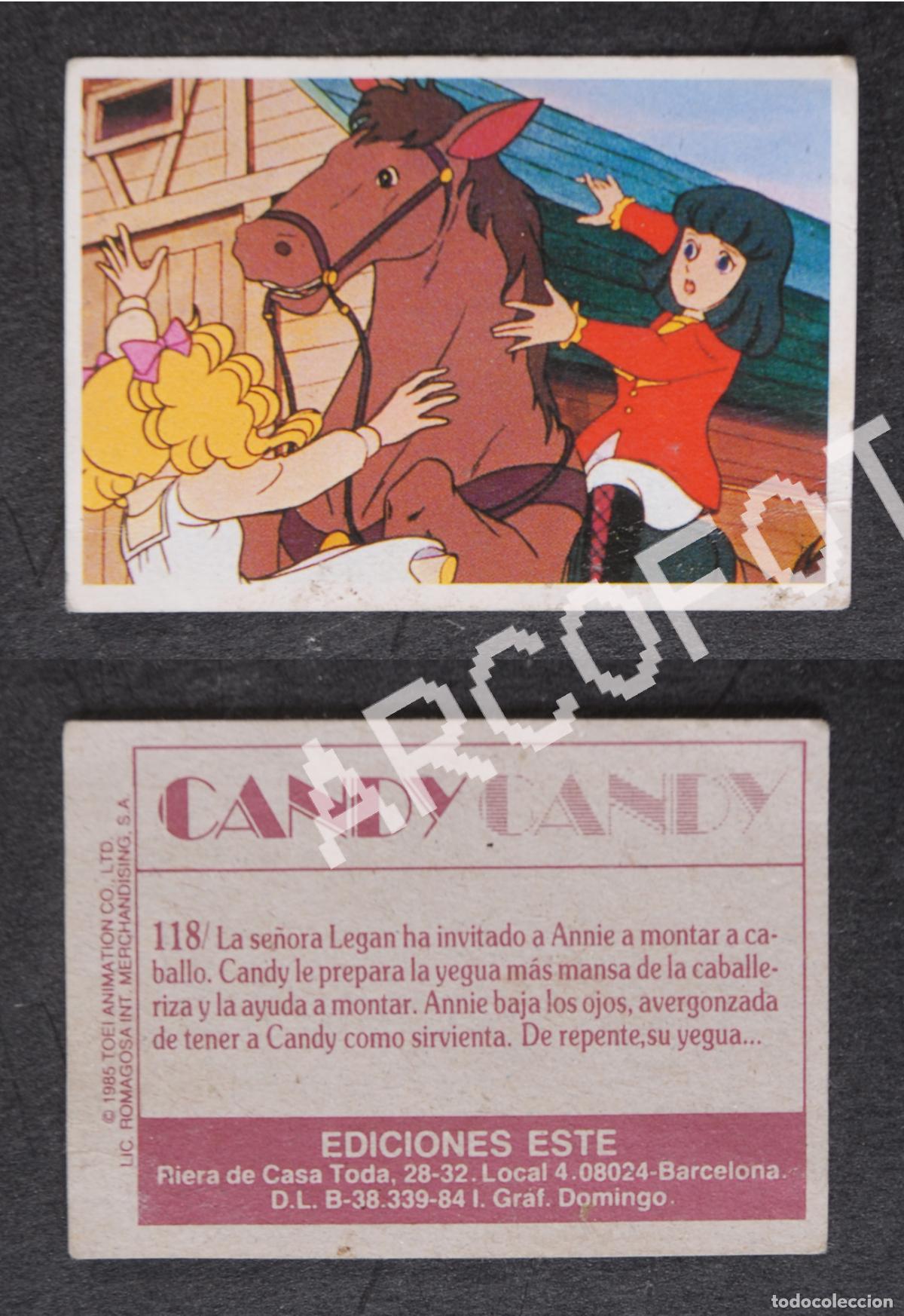 Coleccionismo cromos antiguos: Cromo de la Colecci&oacute;n CANDY CANDY n&ordm; 118 - Ediciones ESTE 1985 - Foto 1