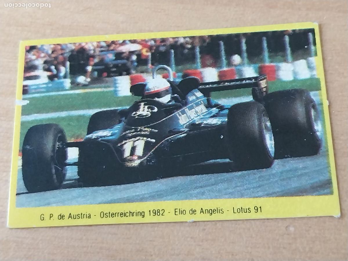 Coleccionismo Cromos antiguos: ELIO DE ANGELIS 1982 G P AUSTRIA LOTUS 91 PROMO DANONE CROMO SIN PEGAR NUNCA YOGUR