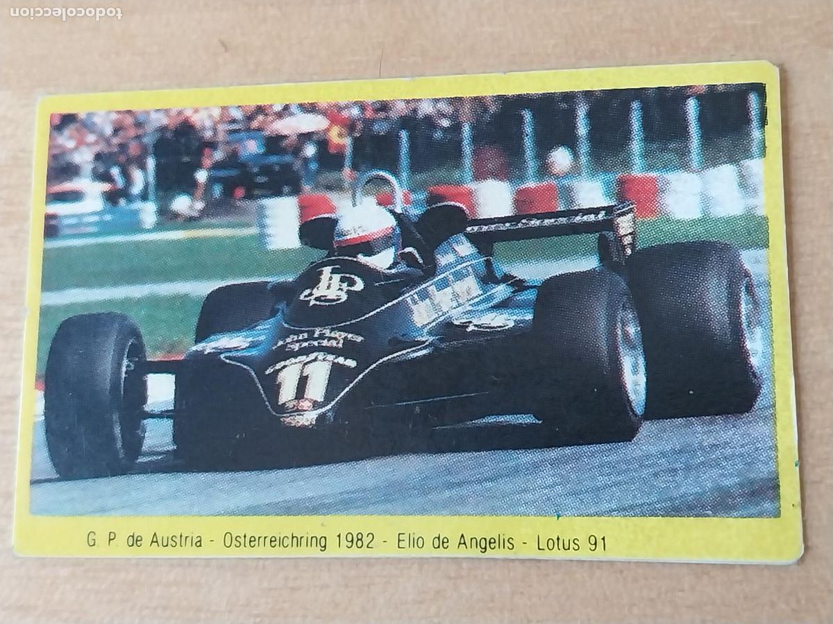 Coleccionismo Cromos antiguos: ELIO DE ANGELIS 1982 G P AUSTRIA LOTUS 91 * PROMO DANONE CROMO SIN PEGAR NUNCA YOGUR