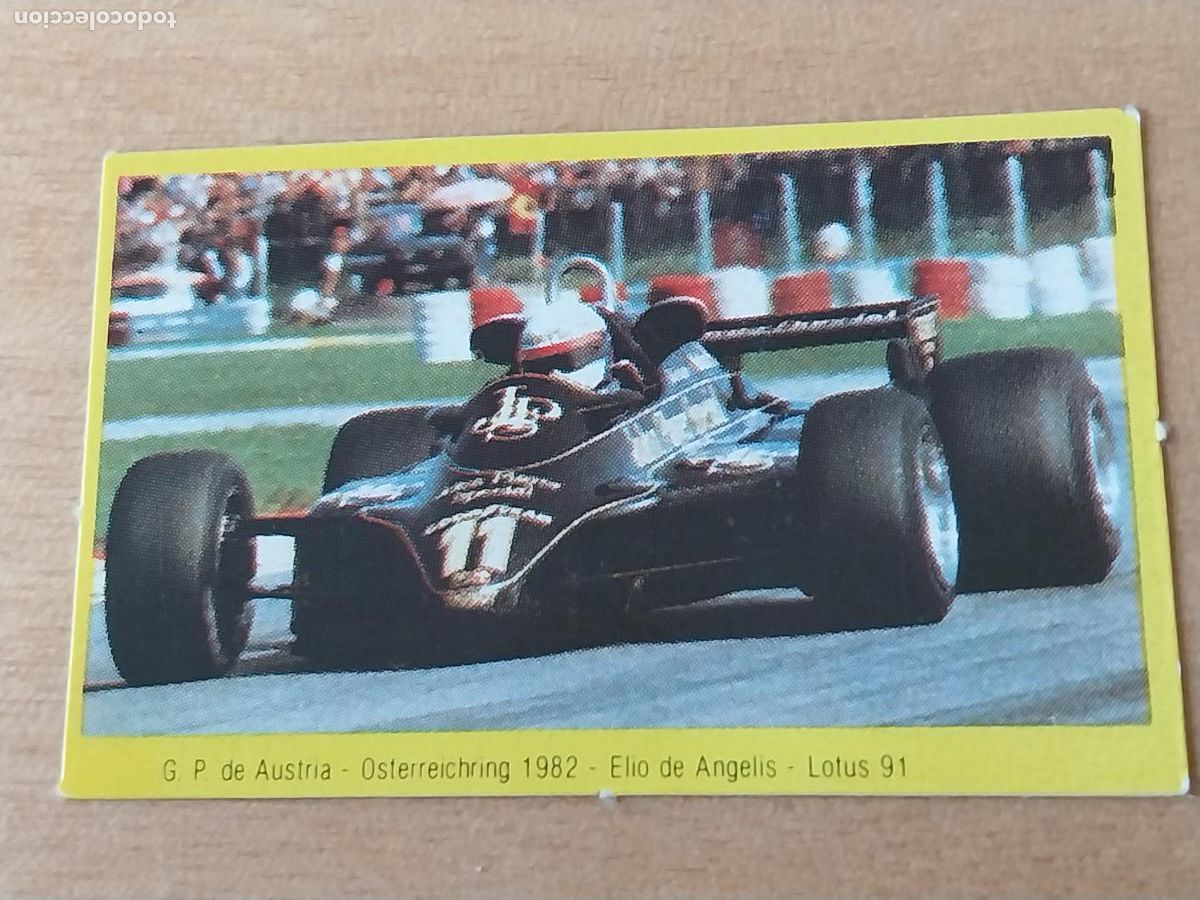Coleccionismo Cromos antiguos: ELIO DE ANGELIS 1982 * G P AUSTRIA LOTUS 91 PROMO DANONE CROMO SIN PEGAR NUNCA YOGUR