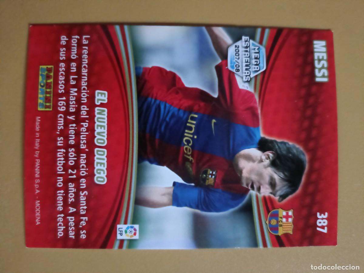 Coleccionismo cromos antiguos: messi mega estrellas 07 08 - Foto 2