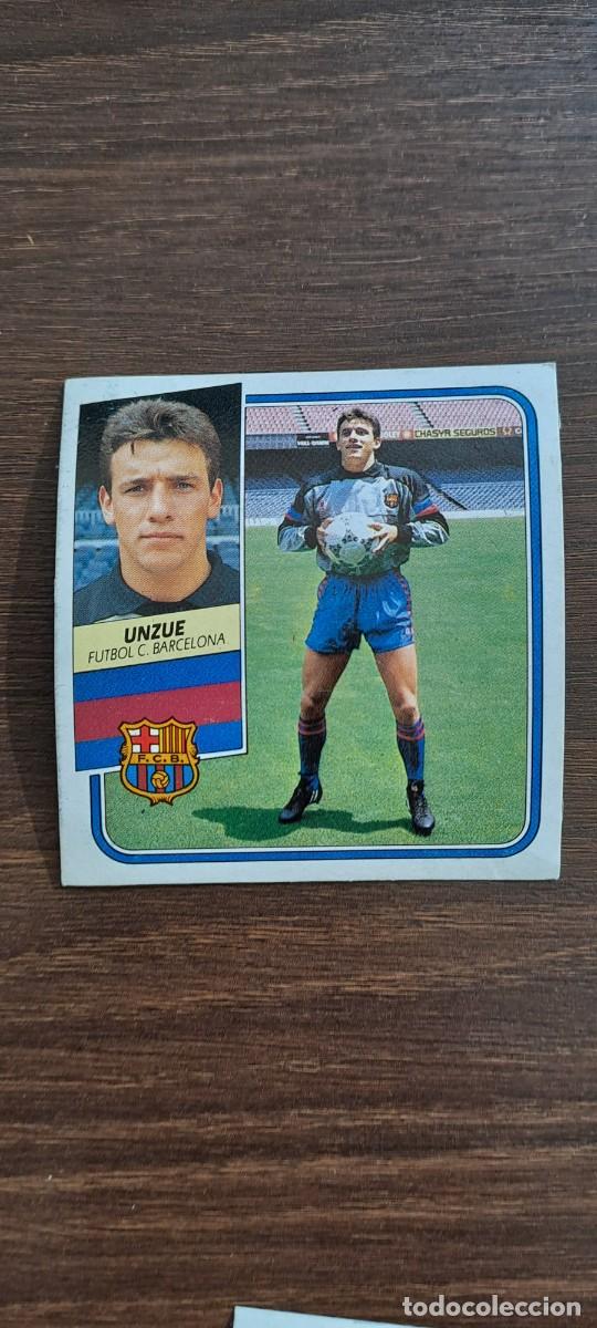 Colecionismo Cromos antigos: BARCELONA UNZUE ESTE 89 90 1989 1990 RECUPERADO