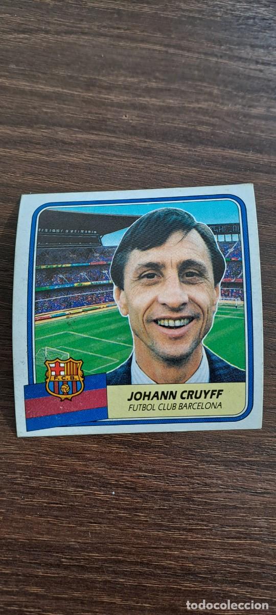 Colecionismo Cromos antigos: BARCELONA ENTRENADOR CRUYFF ESTE 89 90 1989 1990 RECUPERADO