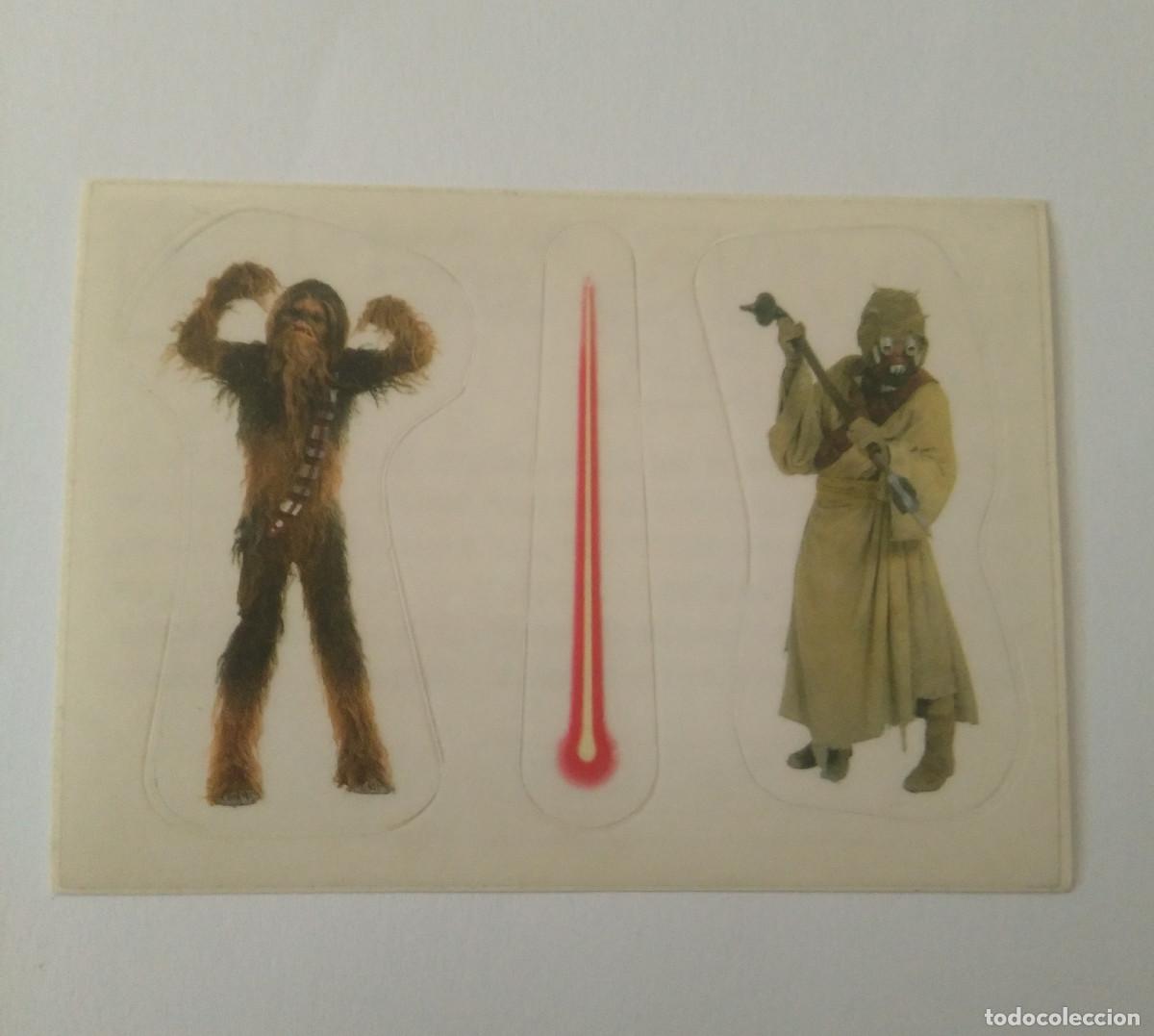 Coleccionismo cromos antiguos: s9 9 CROMO ESPECIAL STAR WARS PANINI 1996 1997 TRILOGIA PEGATINA STICKER CROMO troquel chewbacca