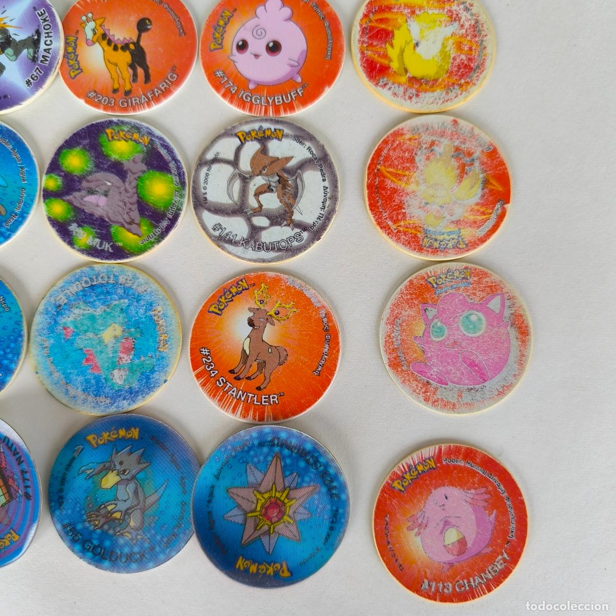 Coleccionismo cromos antiguos: Lote de 49 tazos de pokemon - Foto 3