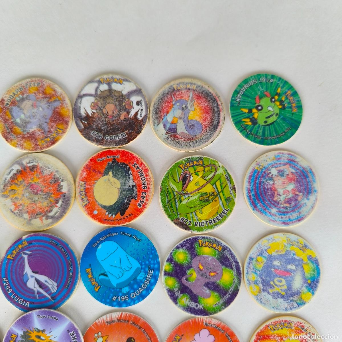 Coleccionismo cromos antiguos: Lote de 49 tazos de pokemon - Foto 4