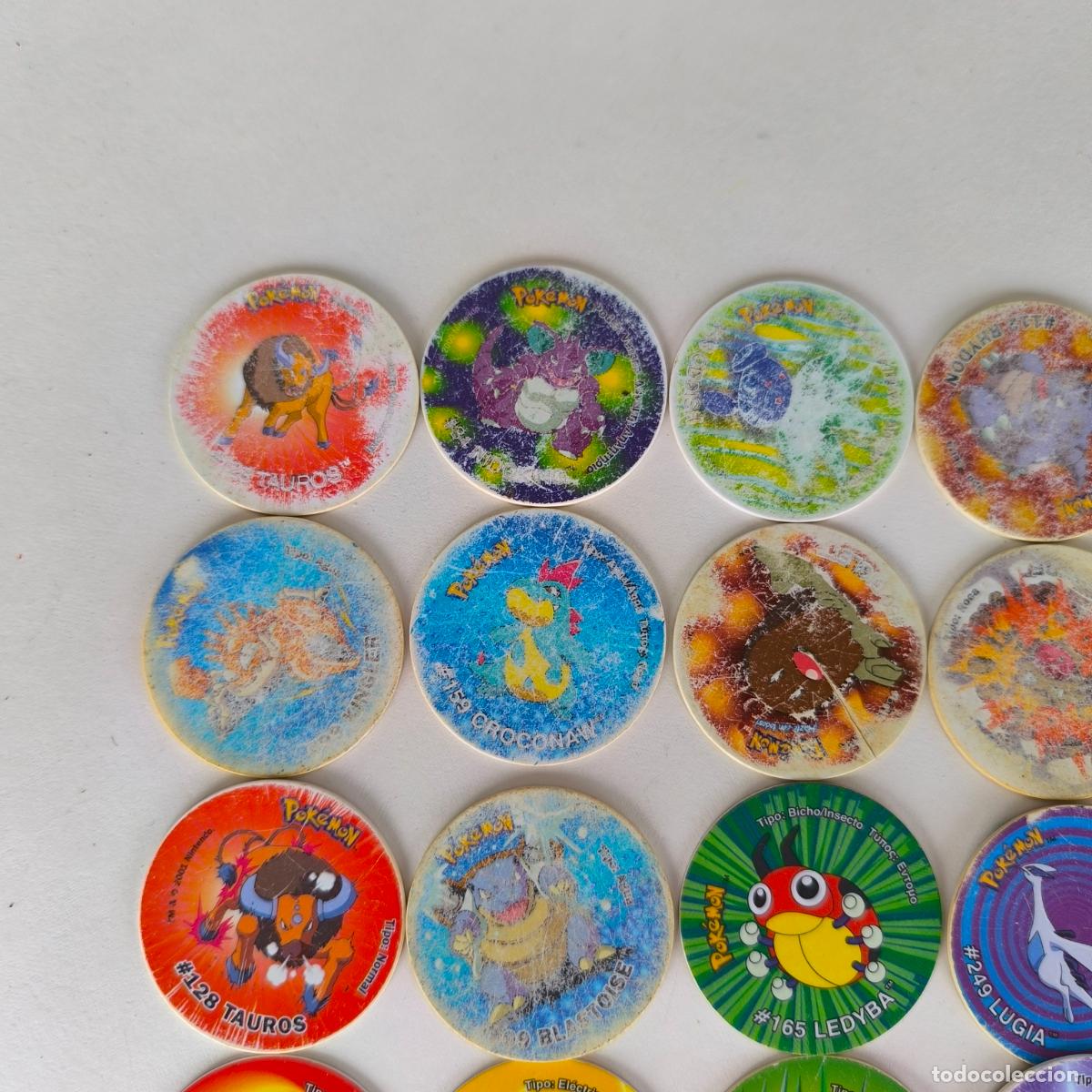 Coleccionismo cromos antiguos: Lote de 49 tazos de pokemon - Foto 5