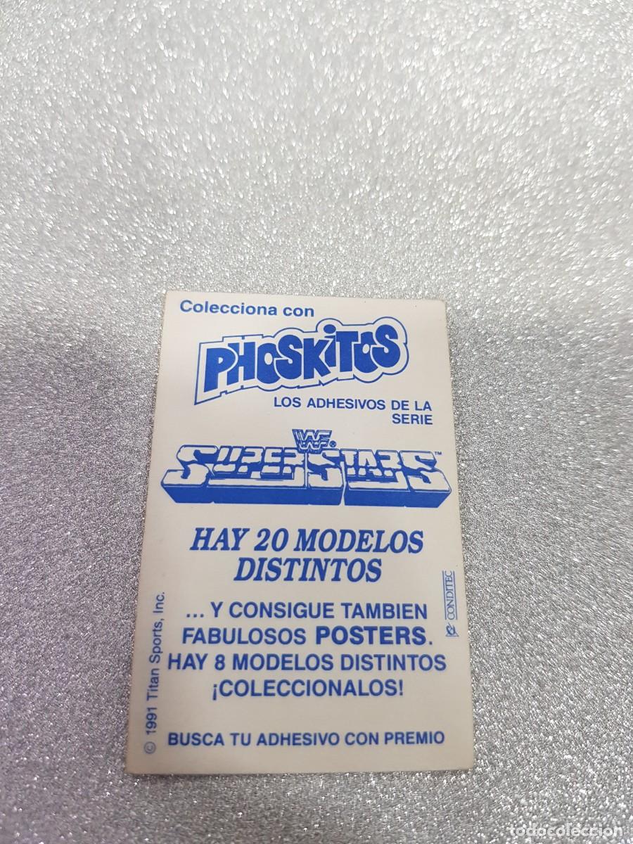 Coleccionismo cromos antiguos: PHOSKITOS WF SUPER STARS PRESSING CATCH CROMO N&ordm; 20 PODER Y GLORIA - Foto 2