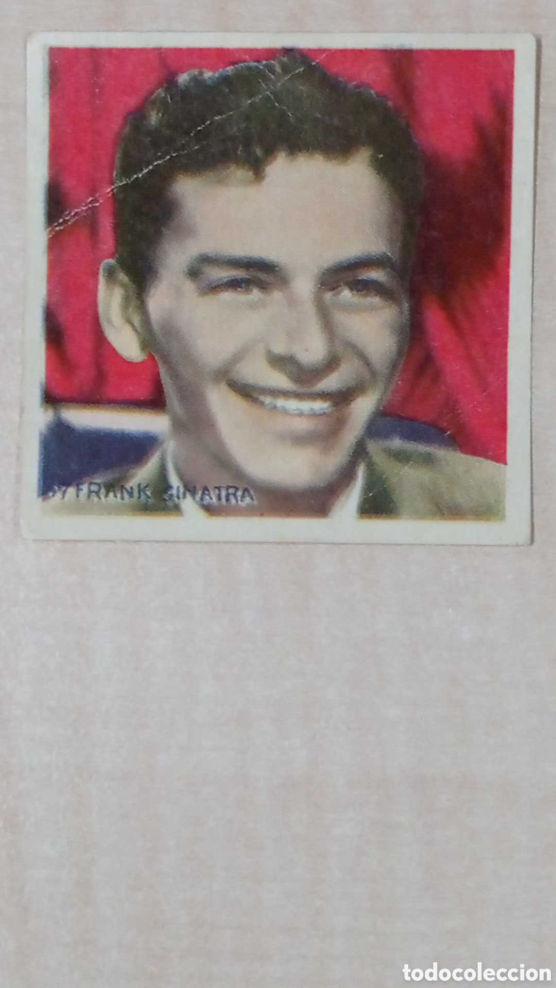 Coleccionismo cromos antiguos: Cromo cine actor Frank Sinatra 5 x 5cm. - Foto 1