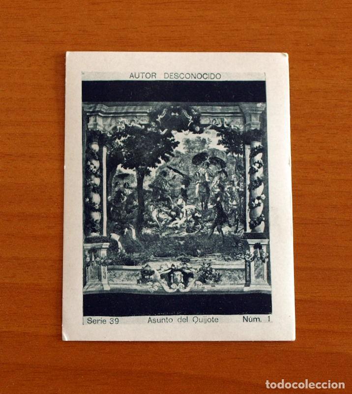 Coleccionismo Cromos antiguos: Autor Desconocido - Asunto del Quijote - Serie 39 - N&ordm; 1 - &Aacute;lbum Cup&oacute;n Peninsular a&ntilde;o 1932