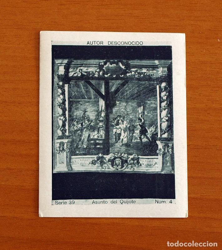 Coleccionismo Cromos antiguos: Autor Desconocido - Asunto del Quijote - Serie 39 - N&ordm; 4 - &Aacute;lbum Cup&oacute;n Peninsular a&ntilde;o 1932