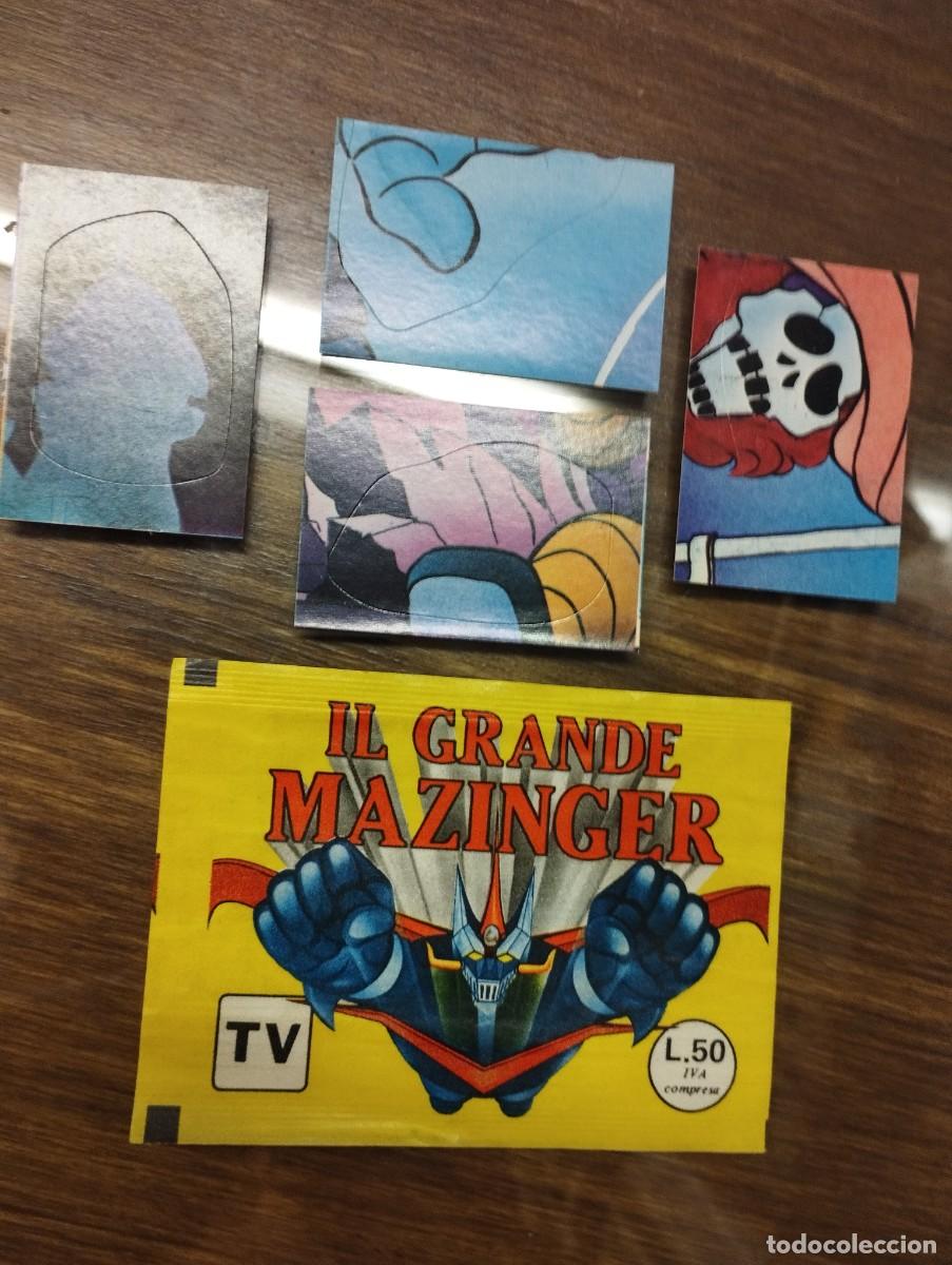 Coleccionismo cromos antiguos: MAZINGER Z SOBRE Y CUATRO CROMOS. - Foto 1