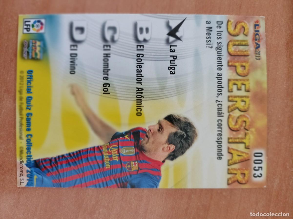 Coleccionismo cromos antiguos: messi liga 2013 mundicromo - Foto 2