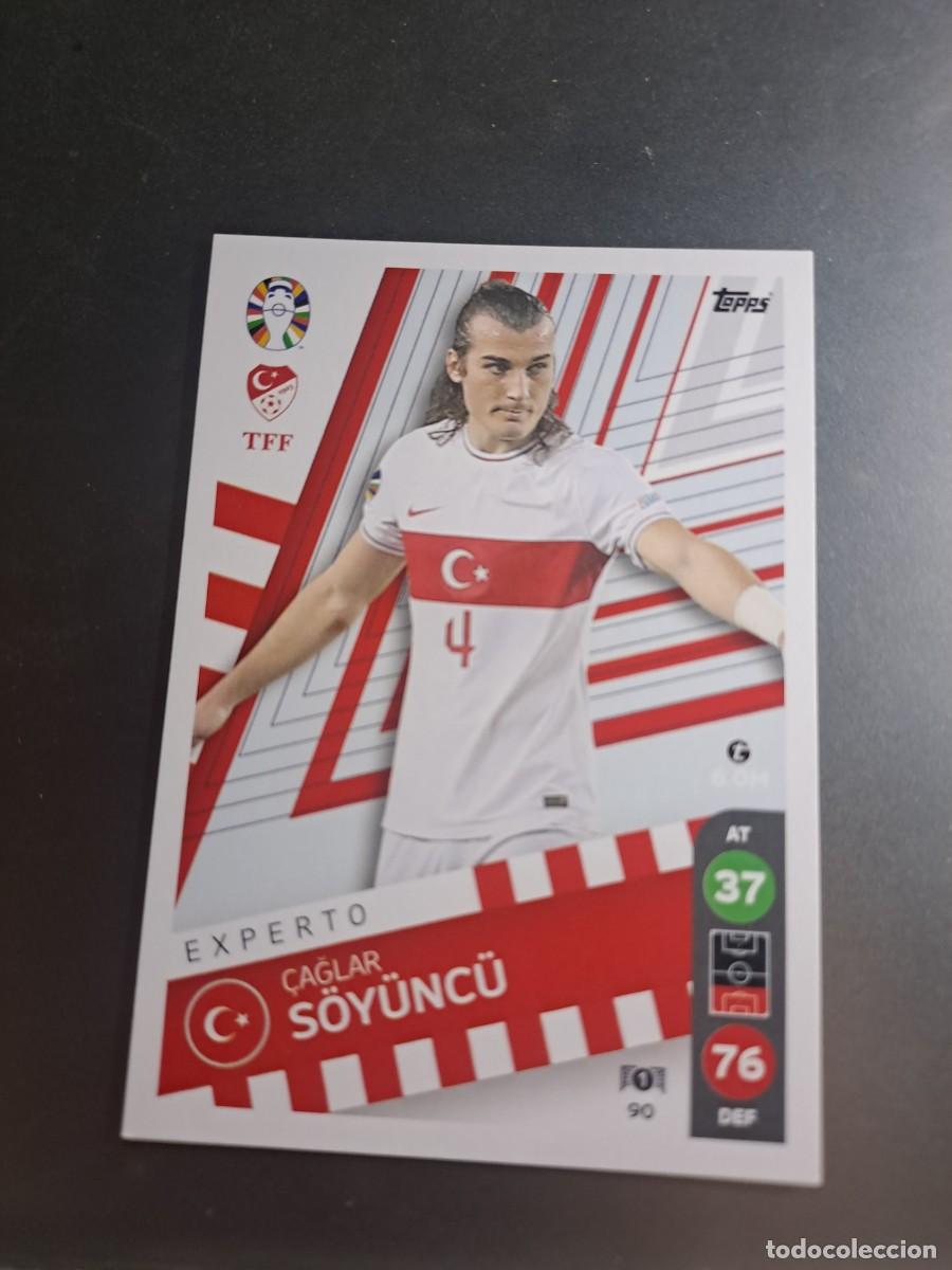 Coleccionismo Cromos antiguos: CROMO CAGLAR SOYUNCU 90 EXPERTO TURQU&Iacute;A TOPPS MATCH ATTAX LIDL EURO 2024 GERMANY ALEMANIA
