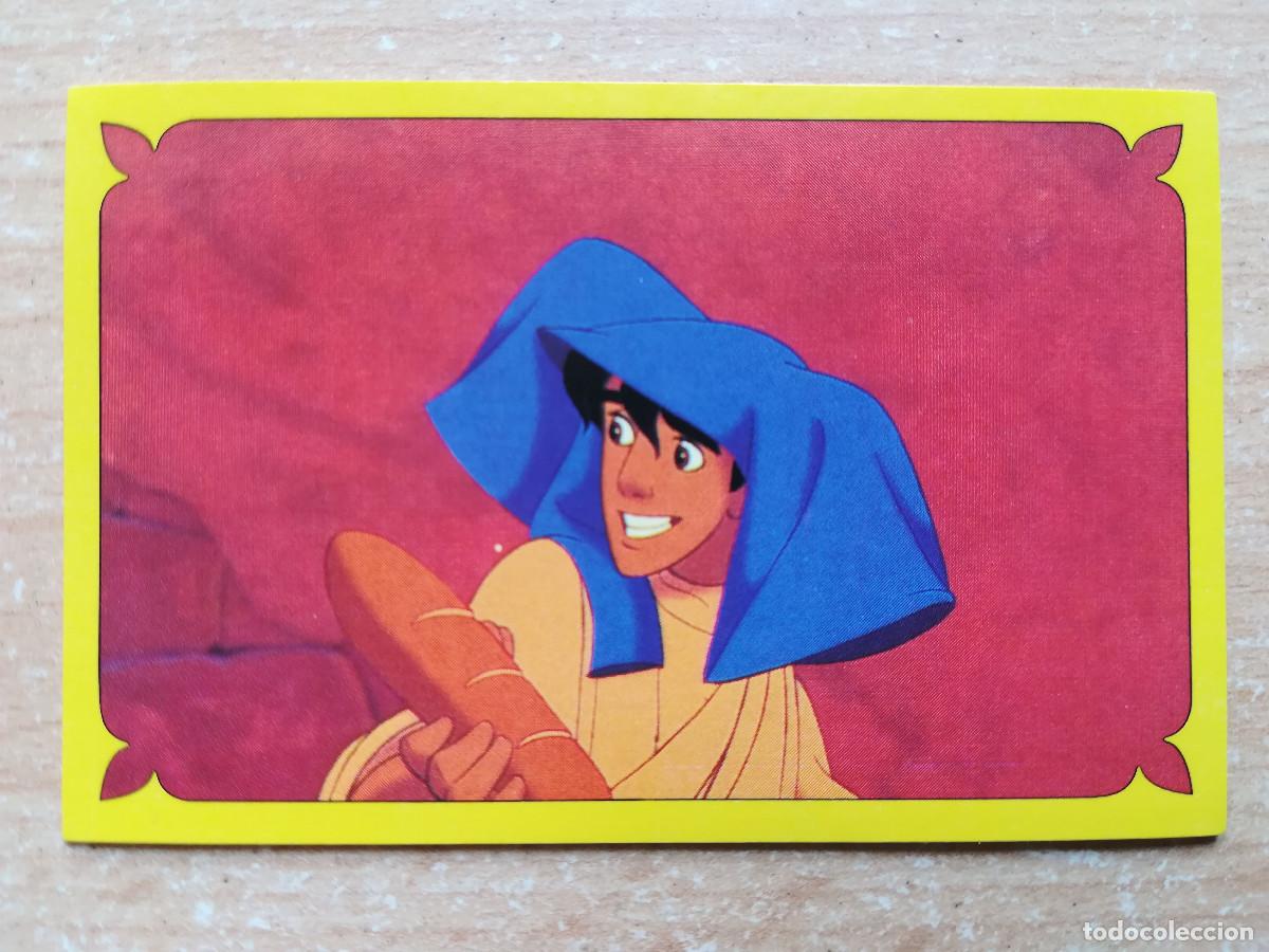 Coleccionismo Cromos antiguos: Cromo Aladd&iacute;n Disney N&ordm; 10 nunca pegado - Panini 1993.