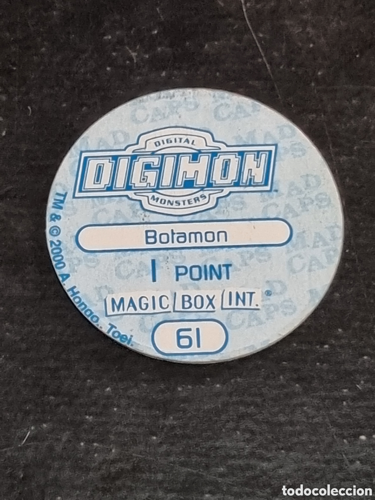 Coleccionismo cromos antiguos: 61 - BOTAMON TAZO DIGIMON - Foto 2