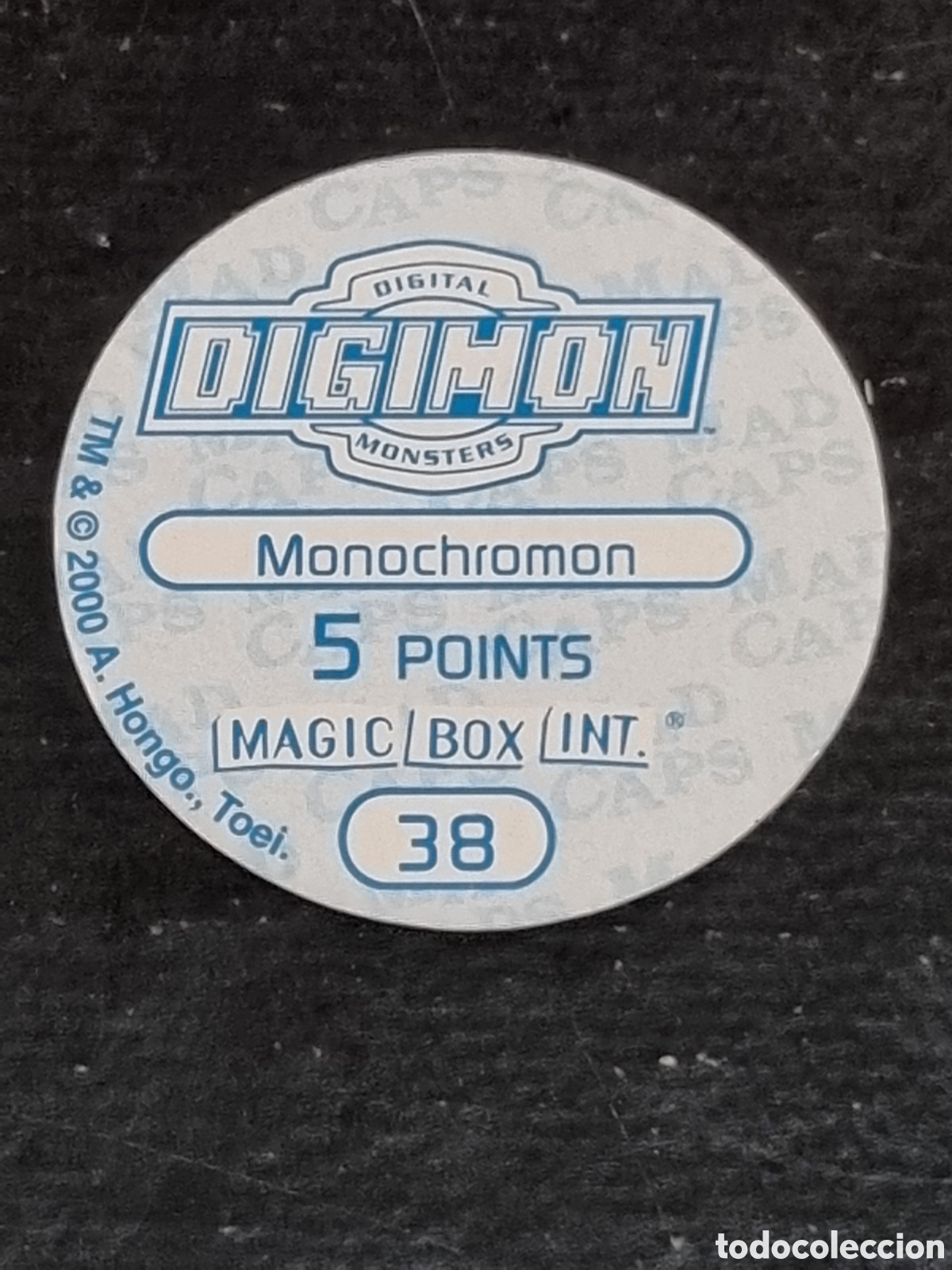 Coleccionismo cromos antiguos: 38 - MONOCHROMON TAZO DIGIMON - Foto 2