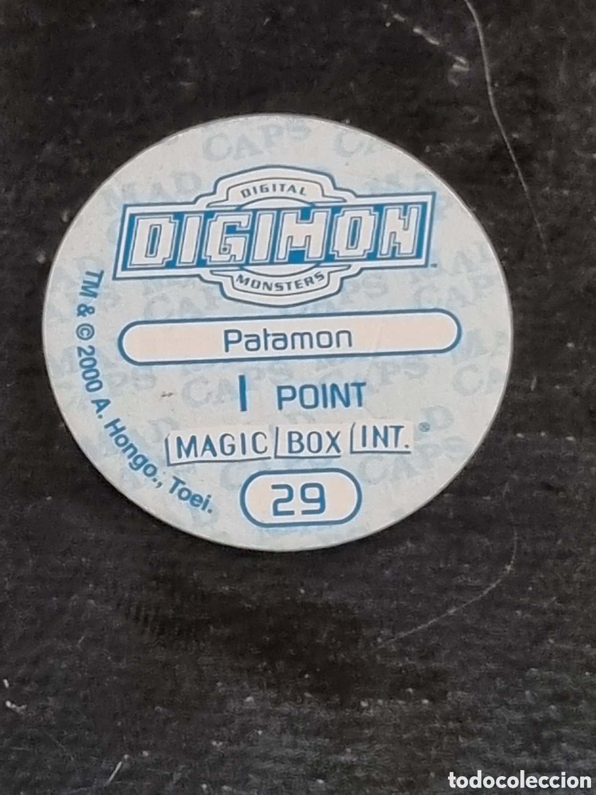 Coleccionismo cromos antiguos: 29 - PATAMON TAZO DIGIMON - Foto 2