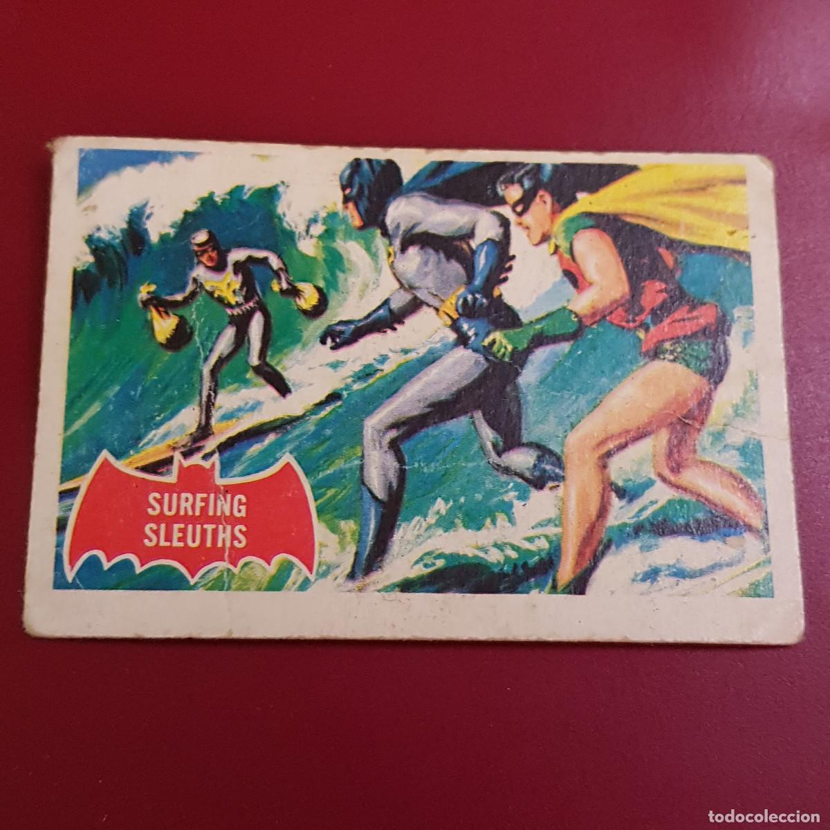 Coleccionismo cromos antiguos: TOPPS - BATMAN A SERIES 1966 - SURFING SLEUTHS 20A