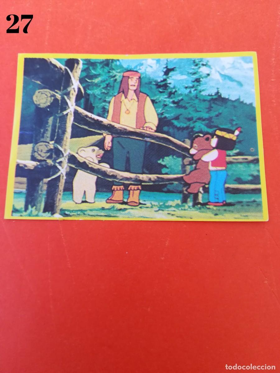 Coleccionismo Cromos antiguos: Cromo n.27 Jacky el oso de tallac- danone - sin pegar