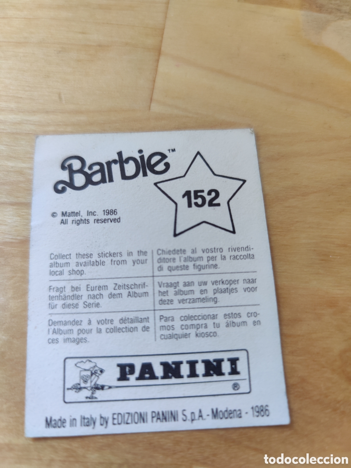 Coleccionismo cromos antiguos: Cromo Barbie 152 Panini 1986 - Foto 3