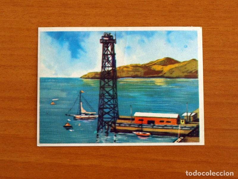 Coleccionismo Cromos antiguos: Historia Natural - Cromo N&ordm; 65 Petr&oacute;leo Submarino - Editorial Bruguera A&ntilde;o 1967
