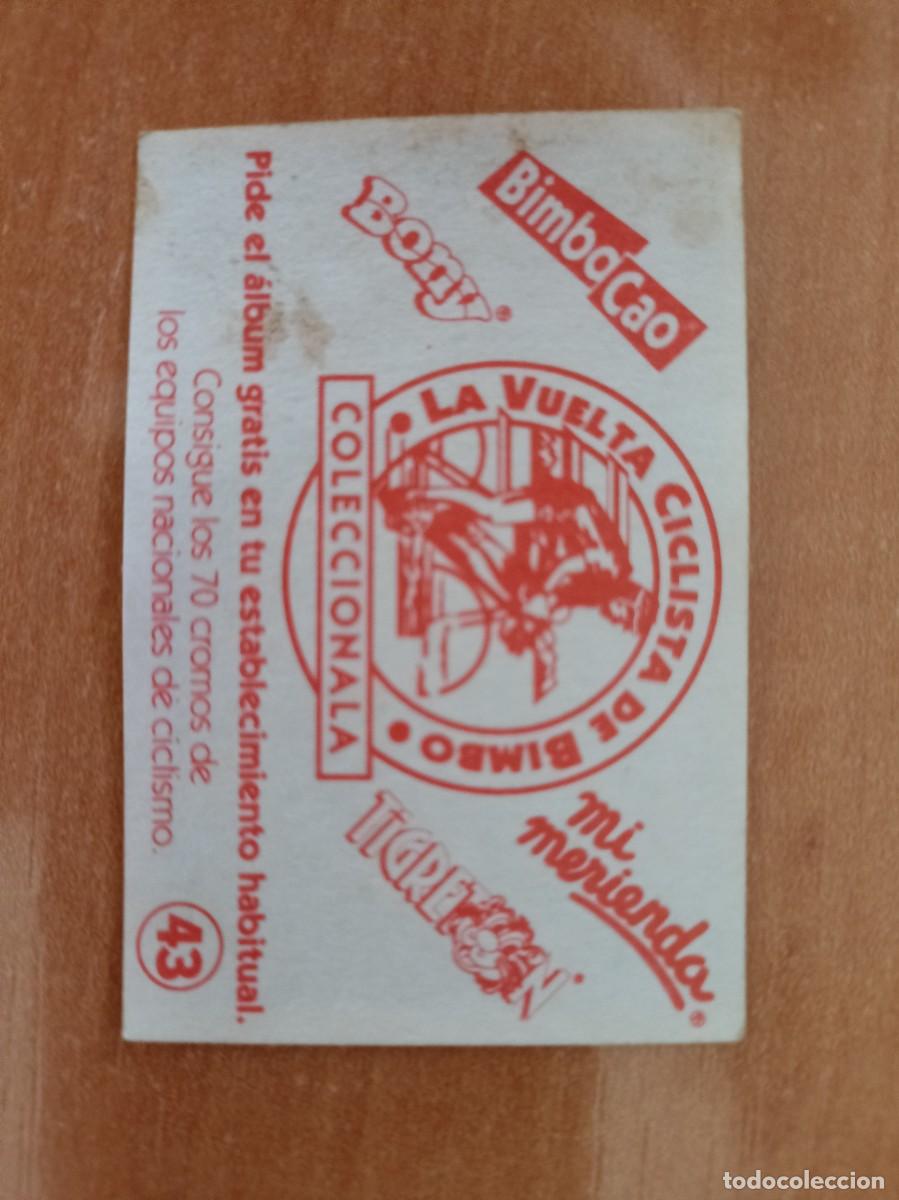 Coleccionismo cromos antiguos: gonzalez, la vuelta ciclista, bimbo - Foto 2